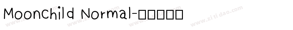 Moonchild Normal字体转换